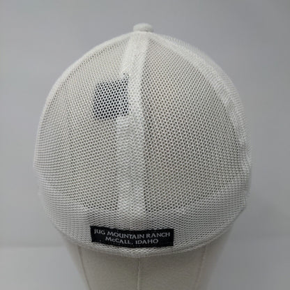 Jug Mountain Ranch Fitted Mesh Back Trucker Hat White S/M Pukka