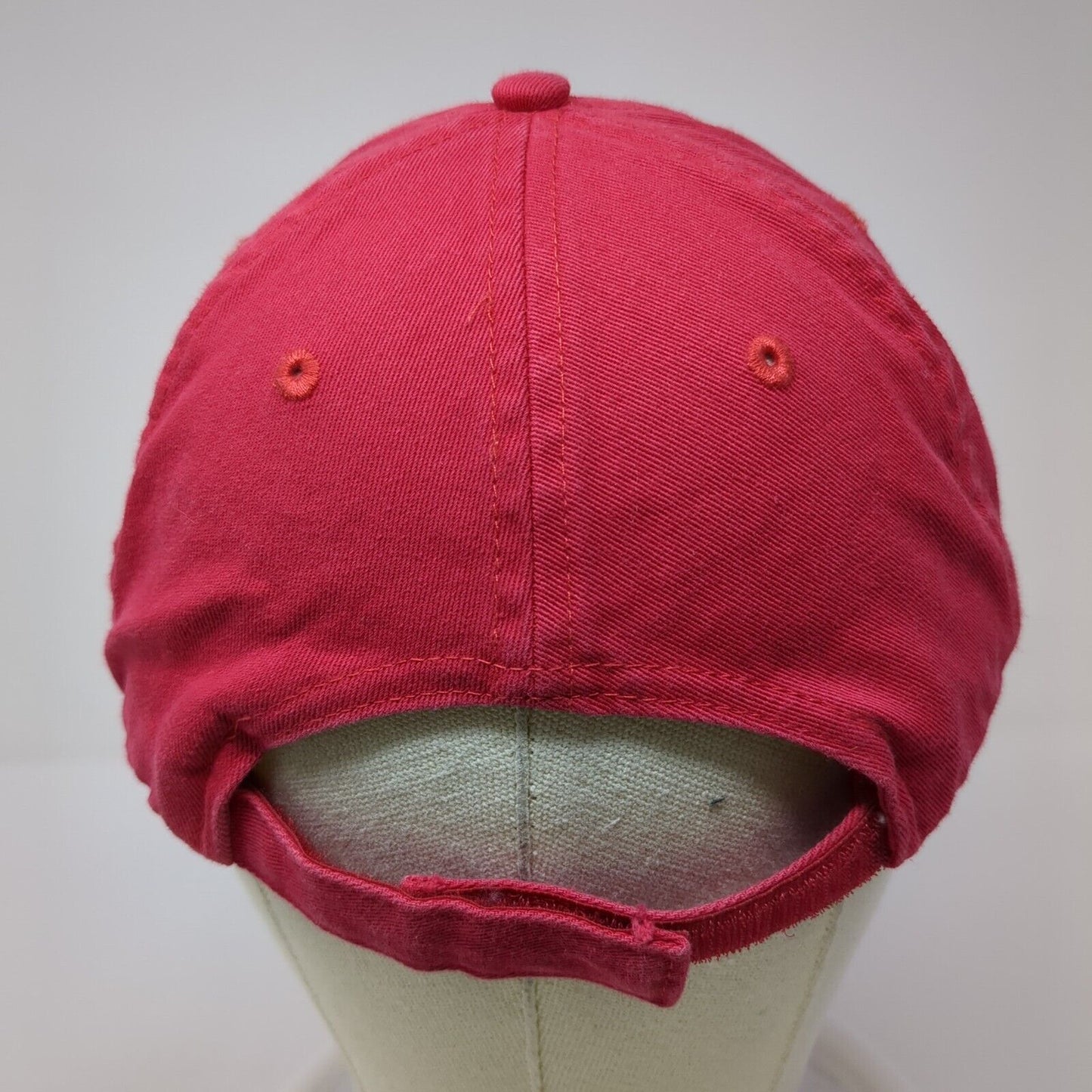 Holy Cross Strapback Hat Red OS Adjustable Classic Cut Rhinestone UltraClub