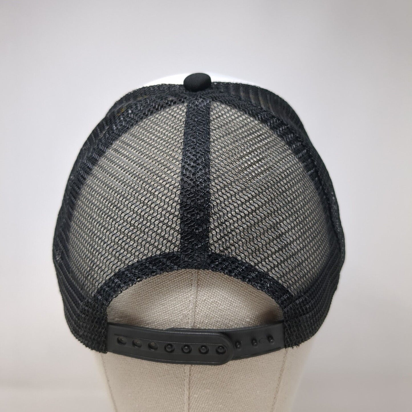 Nobody Messes With Jesus Snapback Rope Trucker Hat Black OSFA Mesh Back