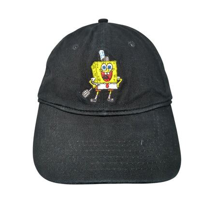 SpongeBob SquarePants Slideback Hat Black One Size 6 Panel Nickelodeon