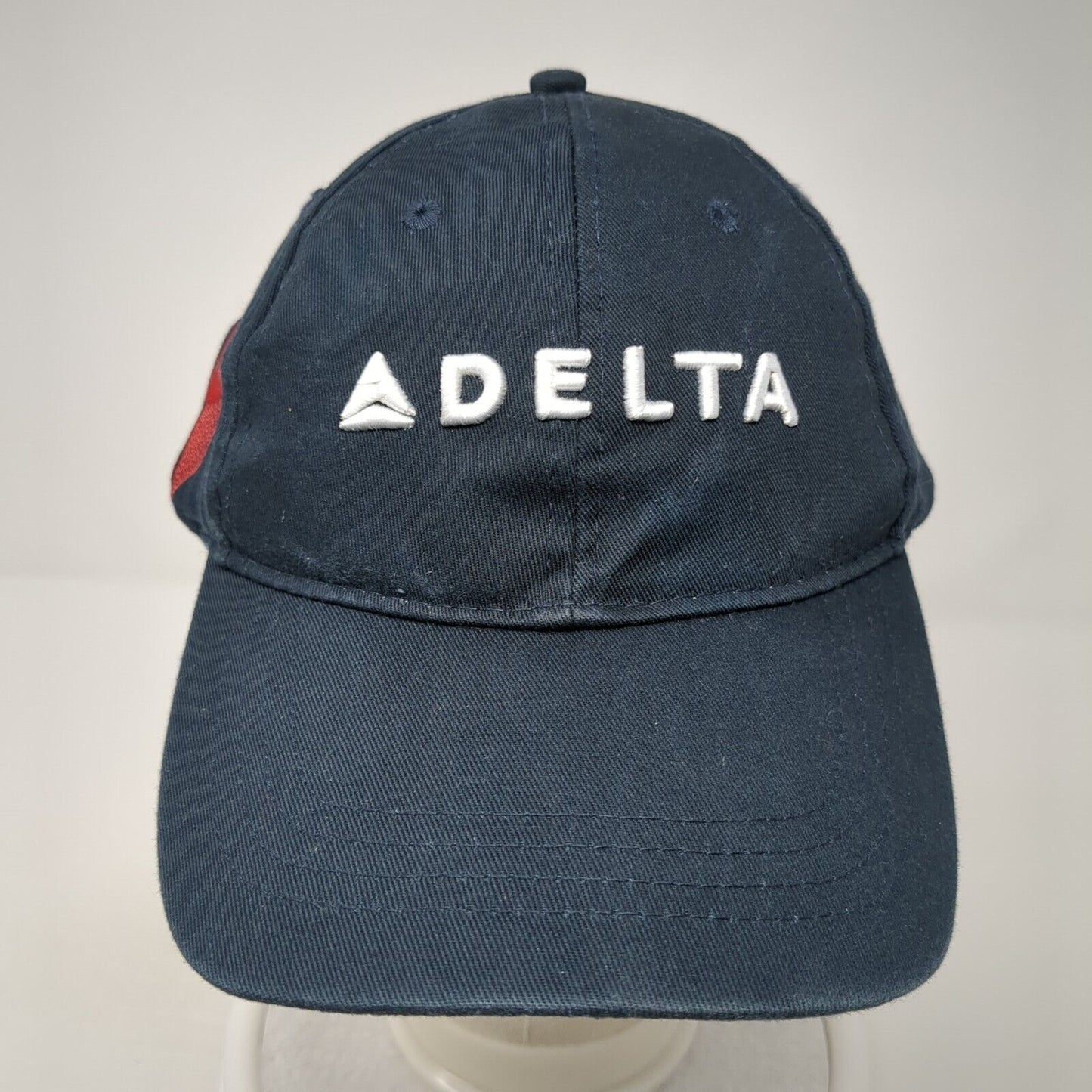 Delta Slideback Baseball Cap Blue One Size Adjustable Embroidered 6 Panel Cotton