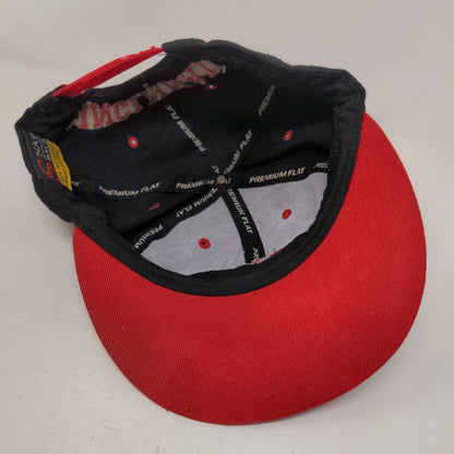 Cincinnati Reds Snapback Hat Black Red MLB Embroidered Big Logo Spell Out MLB