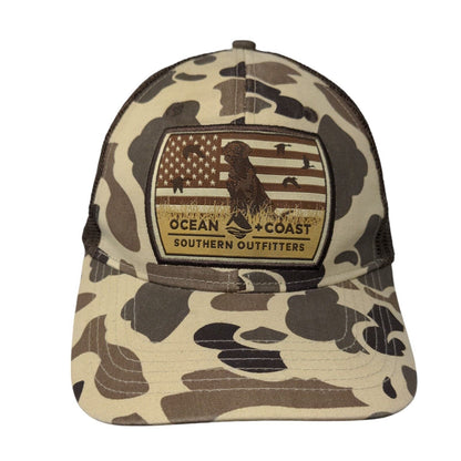 Ocean Coast Southern Outfitters Slideback Trucker Hat Camouflage OS Patriotic