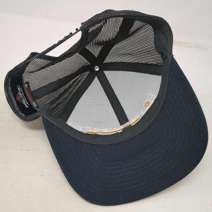 Pacific Headwear Merrick Blue Trucker Hat One Size Mesh Back Snapback Logo Hat