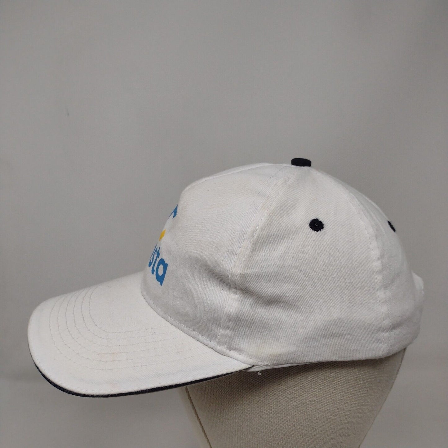 Costa Strapback Hat White One Size Adjustable Vented Holes 6 Panel Unique Europe