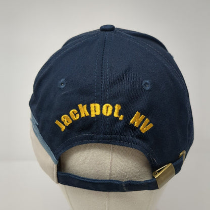 Cactus Petes Jackpot NV Slideback Hat Blue OS Adjustable Embroidered 6 Panel