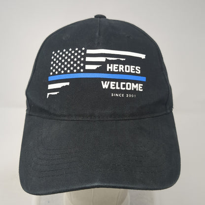 Heroes Welcome Size 2001 Baseball Cap Black One Size Adjustable Patriotic LAPG