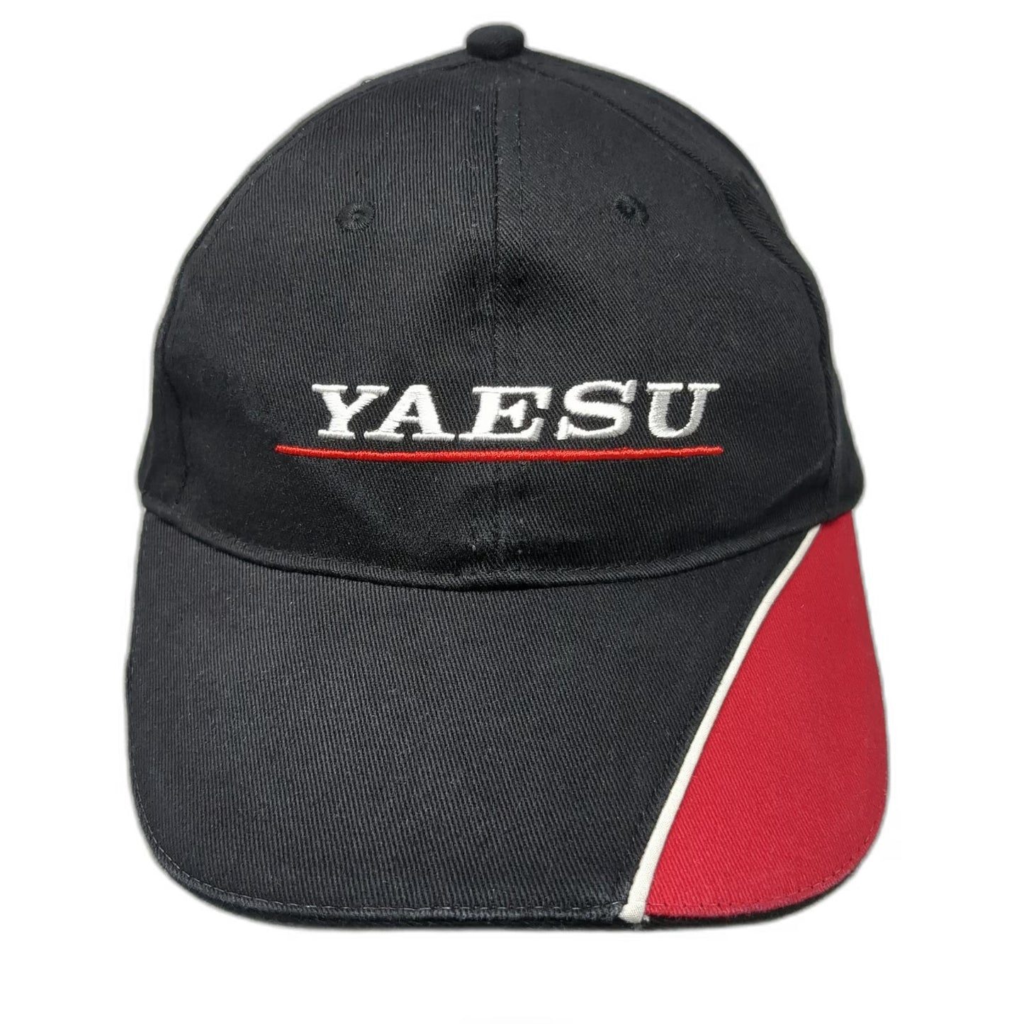 Yaesu System Fusion Baseball Cap Black Red White One Size Strapback Hat