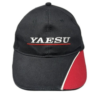 Yaesu System Fusion Baseball Cap Black Red White One Size Strapback Hat
