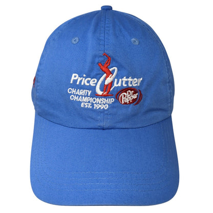 Price Cutter Charity Championship Dr Pepper Strapback Hat Blue OS Classic Fit