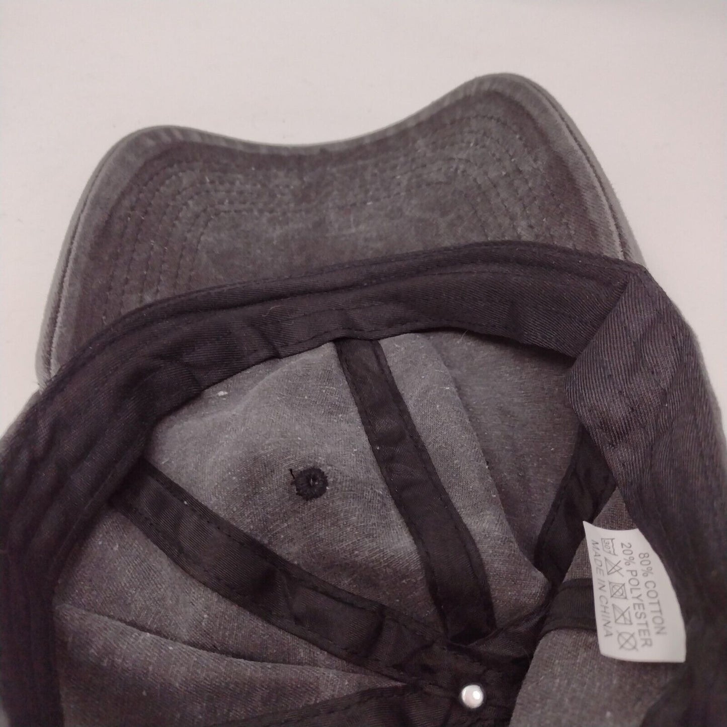 Unbranded Slideback Hat Solid Gray OSFA 6 Panel Adjustable Blank