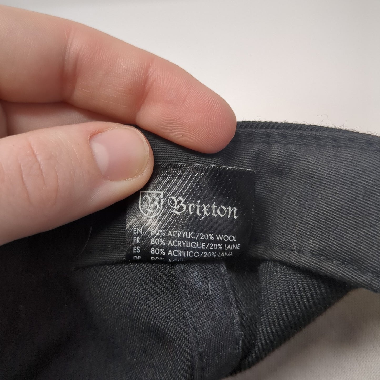 Brixton Supply Tademark Snapback Hat Black One Size Adjustable Embroidered