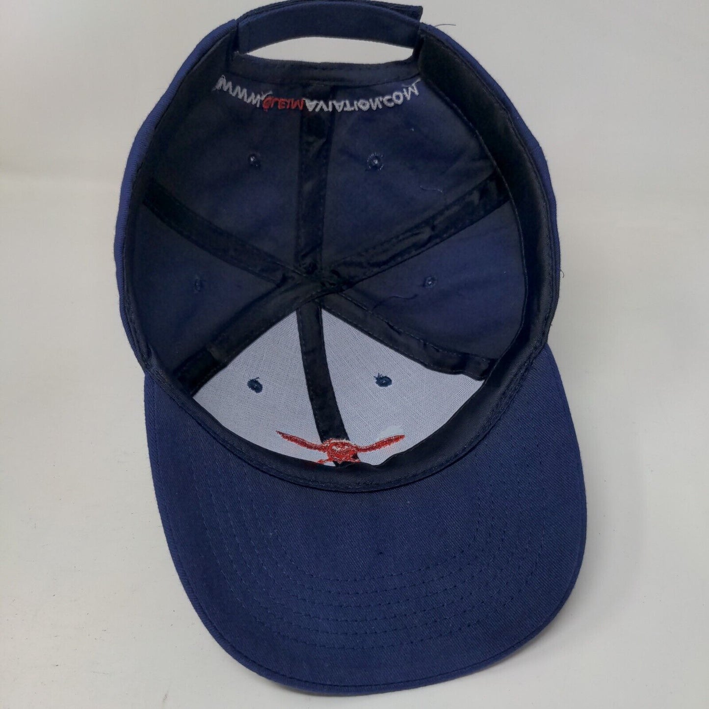 Gleim Aviation Strapback Hat Blue One Size Embroidered Adjustable