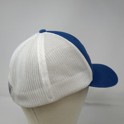Columbia Baseball Cap Blue One Size Mesh Back PFG American Flag Performance Hat