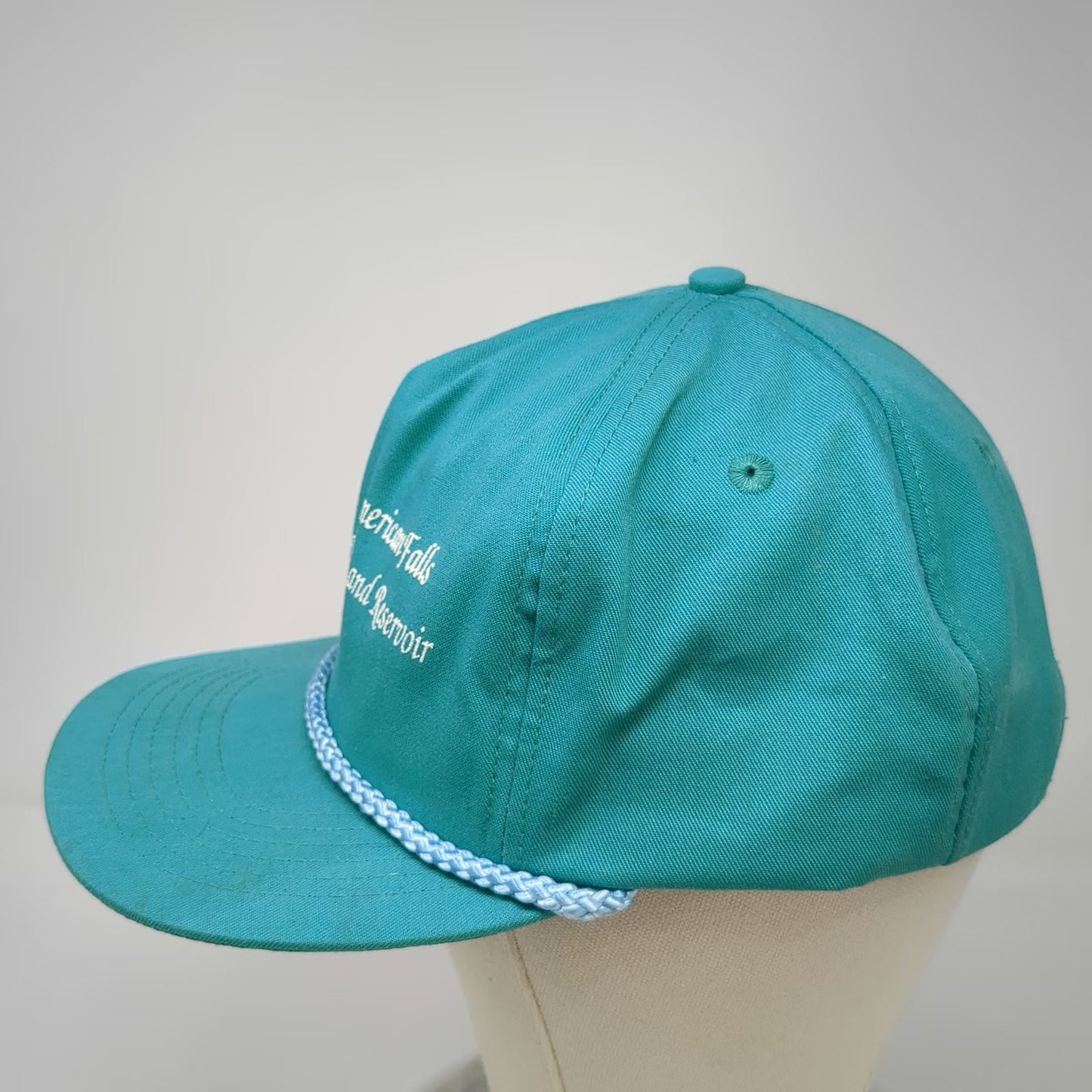 Trucker Blue Rope American Falls Dam Reservoir Graphic Outdoor Hat Vintage