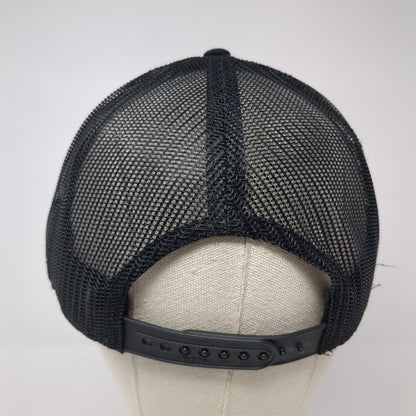 Advanced Heating & Cooling Snapback Trucker Hat Black One Size Flat Bill
