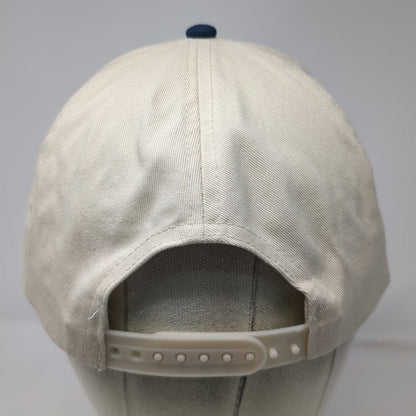 David and Young 5 Panel Hat Beige Blue One Size Mama Lemon Fruit Snapback
