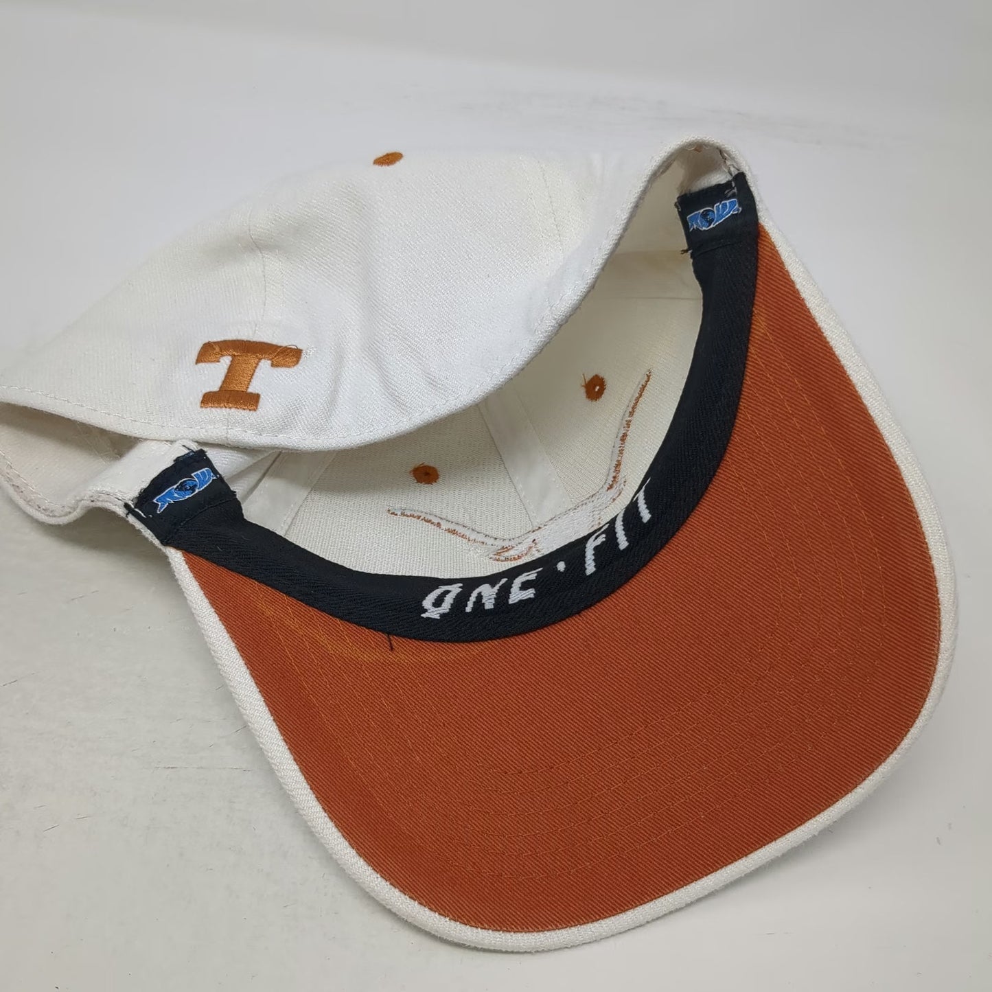 Texas Longhorns NCAA Top of the World Baseball Cap White Orange One Size Stretch