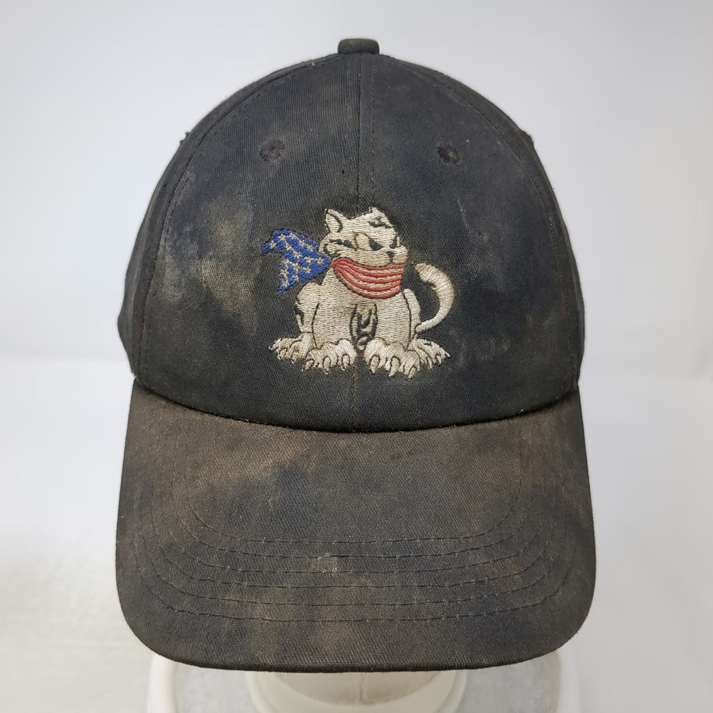 Tucker Sno-Cat Corp Snapback Black Hat OSFM Embroidered Mascot Logo Industrial