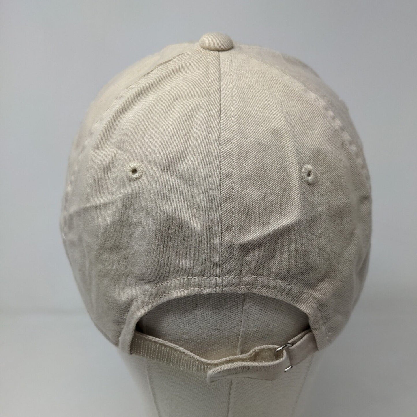 Old Navy Men's Strapback Hat Tan Size M/L Embroidered Logo Cotton