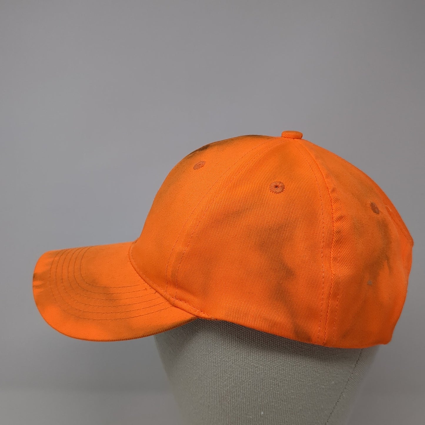 Signatures Snapback Hat Orange One Size Adjustable Lightweight Blank