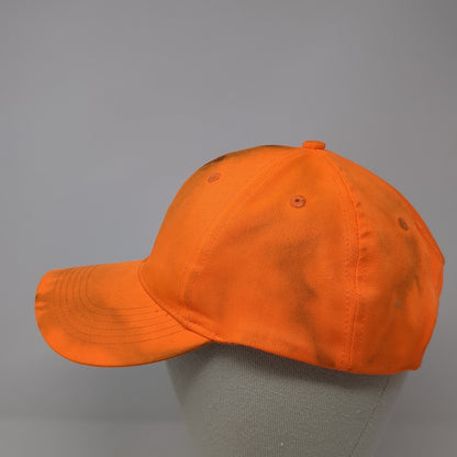 Signatures Snapback Hat Orange One Size Adjustable Lightweight Blank