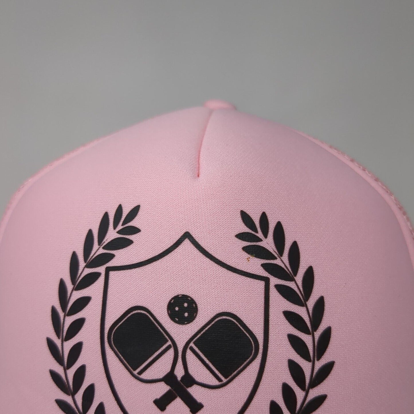 Pickleball Snapback Trucker Hat Pink One Size Adjustable Mesh Back Rope Otto