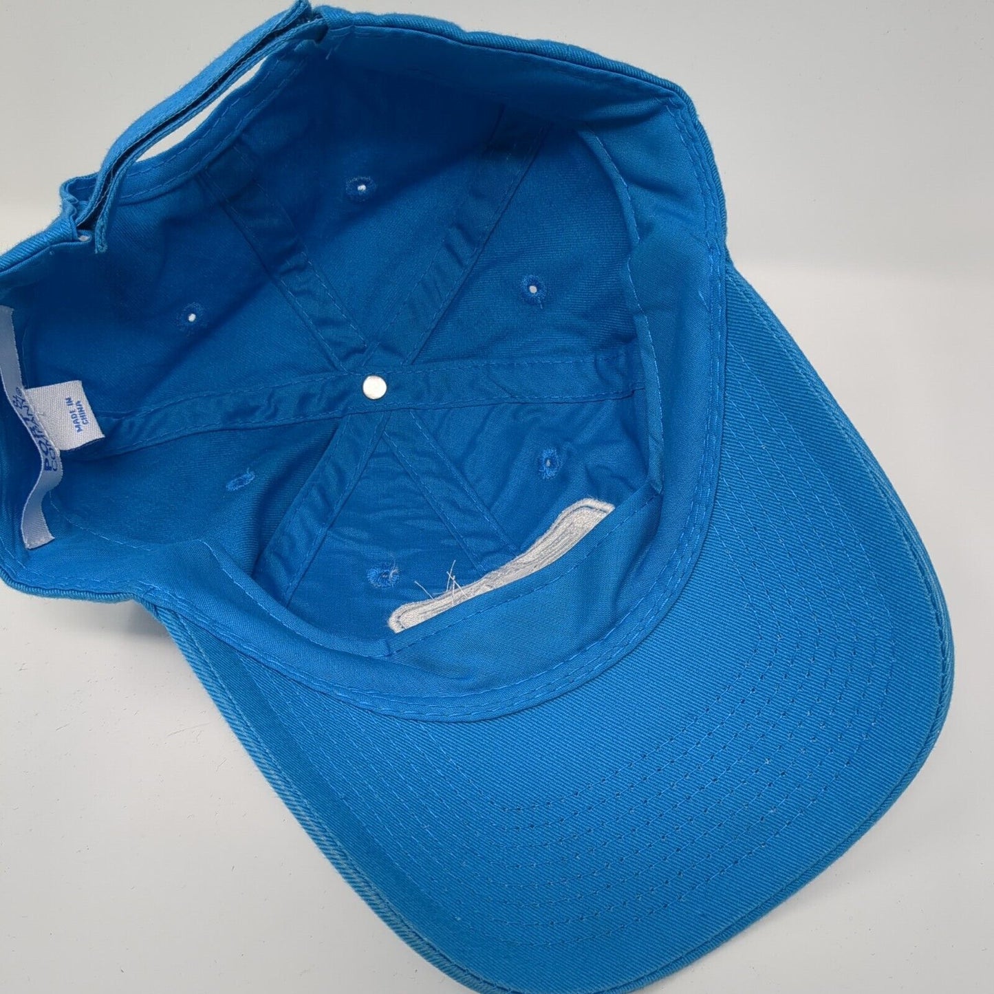 SB Softball League Strapback Hat Blue OS Adjustable Embroidered Port & Company