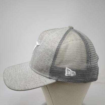 New Era Trucker Hat Gray One Size Gymshark Mesh Back Snapback Embroidered Logo