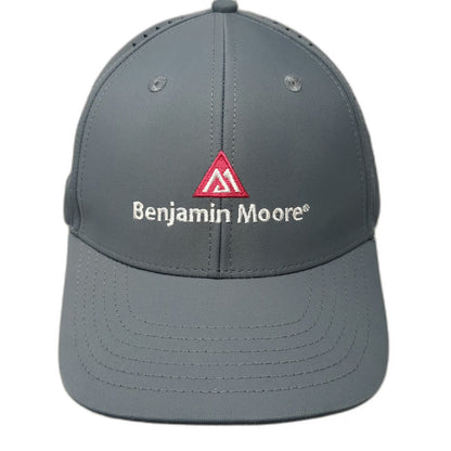 Benjamin Moore Gray One Size Baseball Cap Laser Perforated Logo Paint Hat