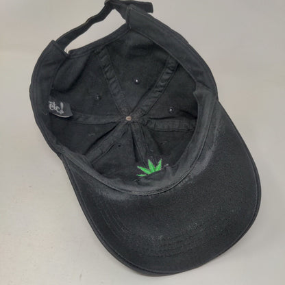 Marijuana Slideback Hat Black One Size Adjustable Embroidered Rue21 etc!