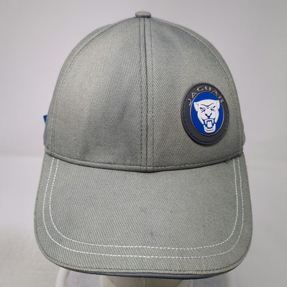 Jaguar Baseball Cap Gray One Size Adjustable Logo Rubber Patch Automotive Hat