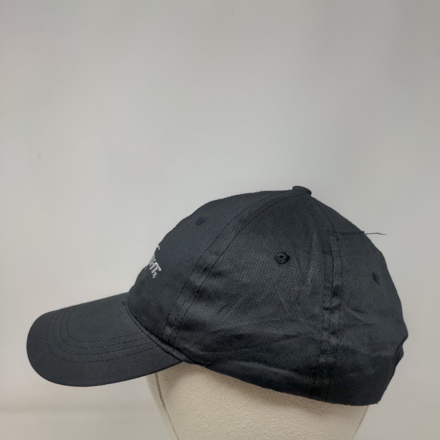 Bud Light Strapback Hat Black OSFA Adjustable Embroidered 6 Panel Cotton