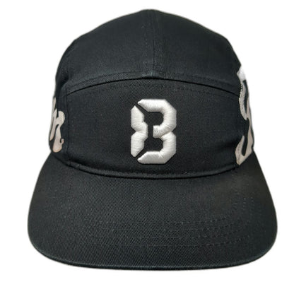 Freedom83 Clothing Co. 5 Panel Black One Size Hat Freedom Script Graphic B Logo