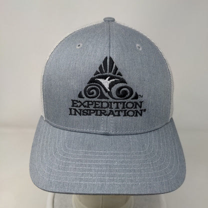 Expedition Inspiration Snapback Trucker Hat Gray One Size Mesh Back Richardson