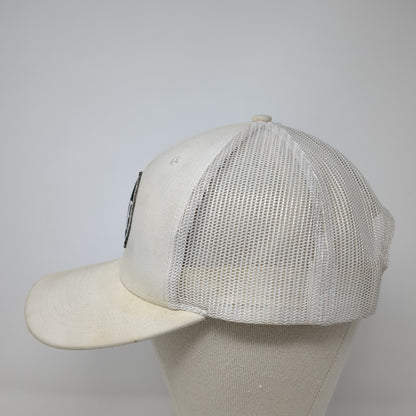 Golf 208 Snapback Trucker Hat Beige One Size Adjustable Mesh Back Richardson