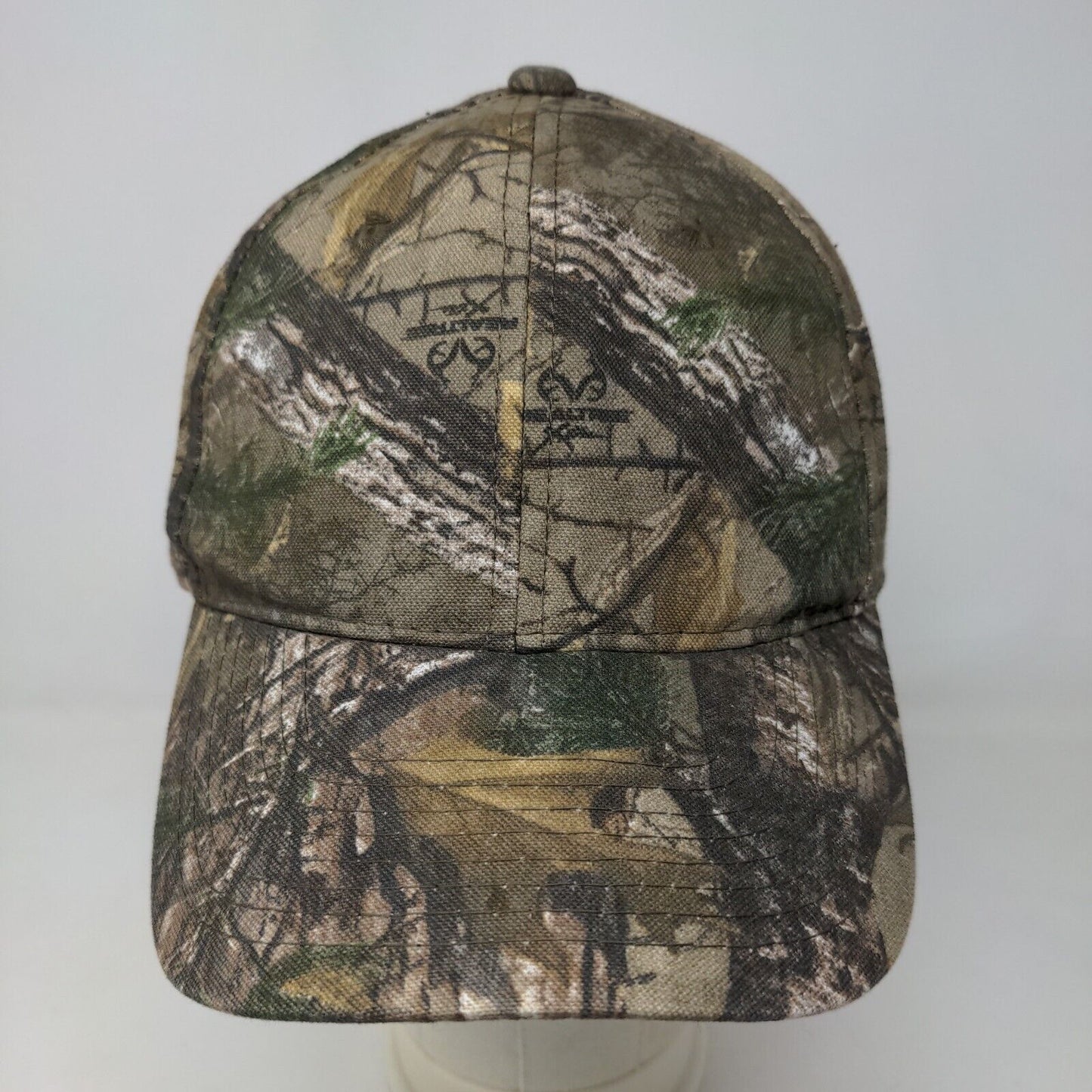 Signatures Men's Strapback Camo Hat Realtree Size OSFA Graphic Logo