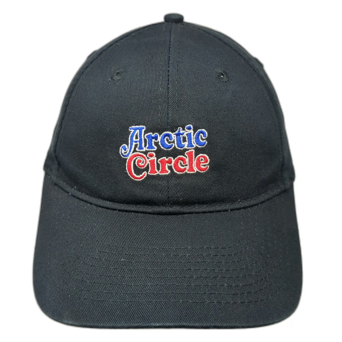 Port & Company Black One Size Baseball Cap Hat Arctic Circle Logo Strapback Blue