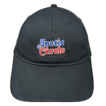Port & Company Black One Size Baseball Cap Hat Arctic Circle Logo Strapback Blue