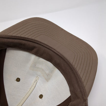 MTN OPS Snapback Hat Brown One Size Adjustable Solid Vent Holes