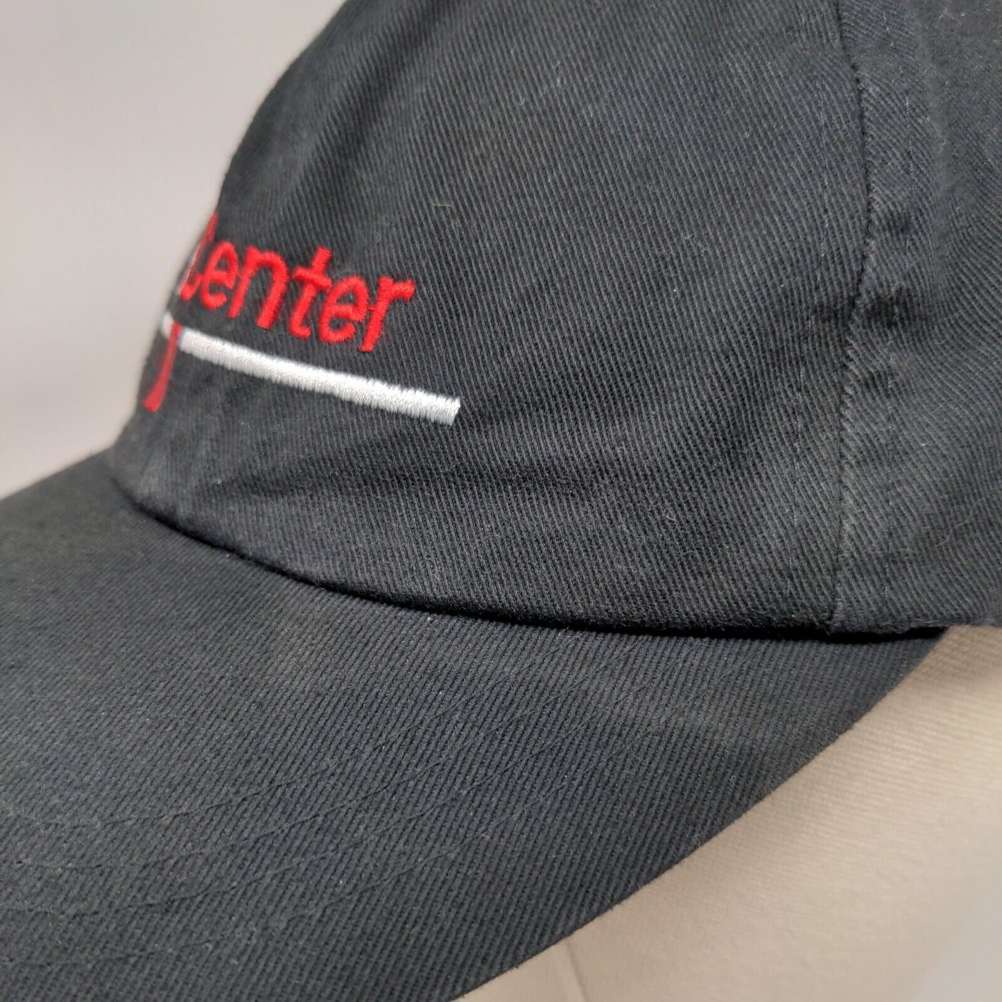 GE Supply Tech Center Adult Slideback Hat Black Fit All Embroidered Cotton