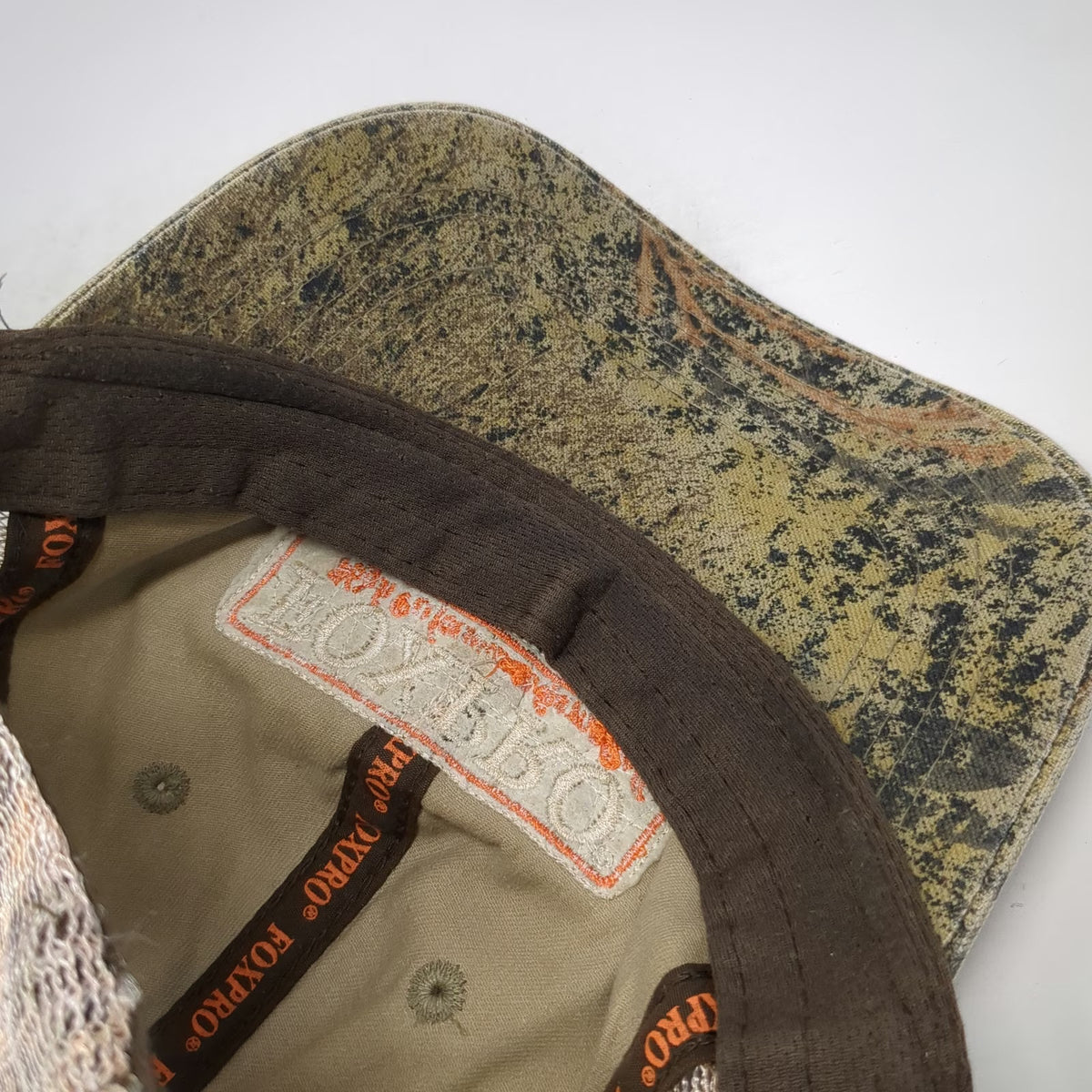 FOXPRO Baseball Cap Green One Size Camo Mesh Strapback Hunting Game Calls Hat
