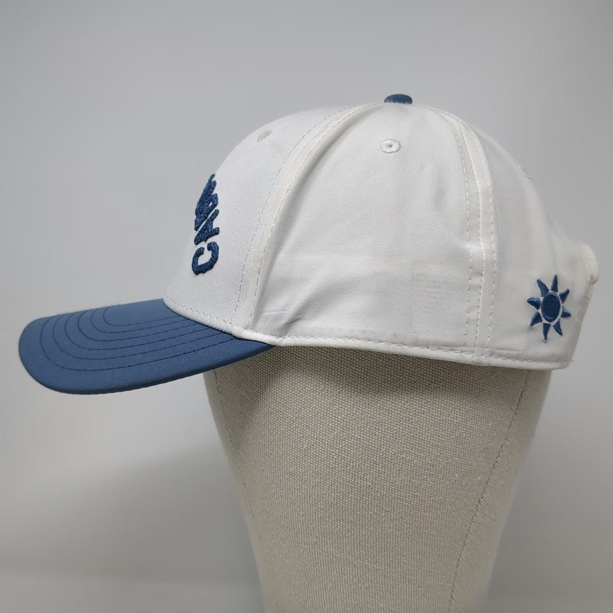 Pukka Snapback White Blue One Size Cabo Del Sol Golf Sun Embroidery Hat