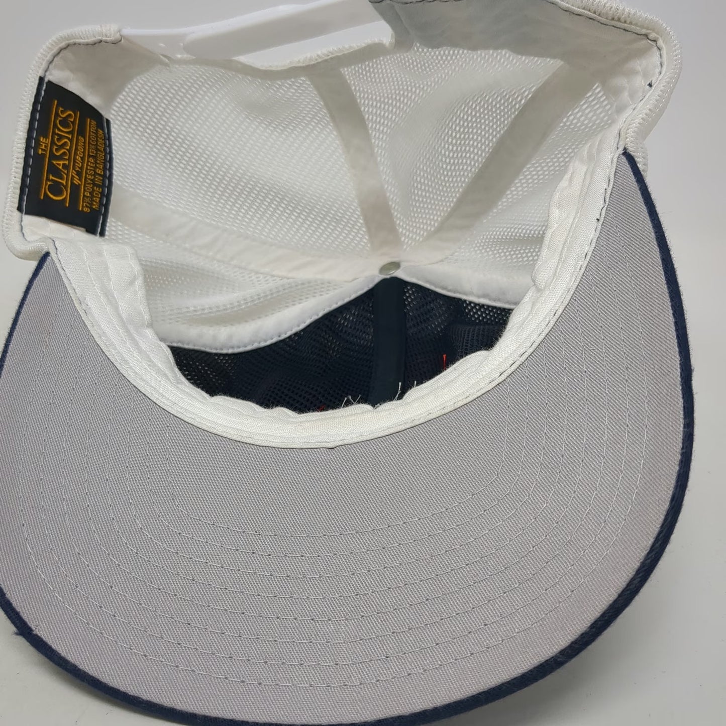 Yupoong Trucker Hat Blue One Size Snapback Mesh 1776 Fredericks Flags USA Theme