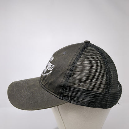 Flying B Ranch Strapback Trucker Hat Gray One Size Adjustable Port Authority