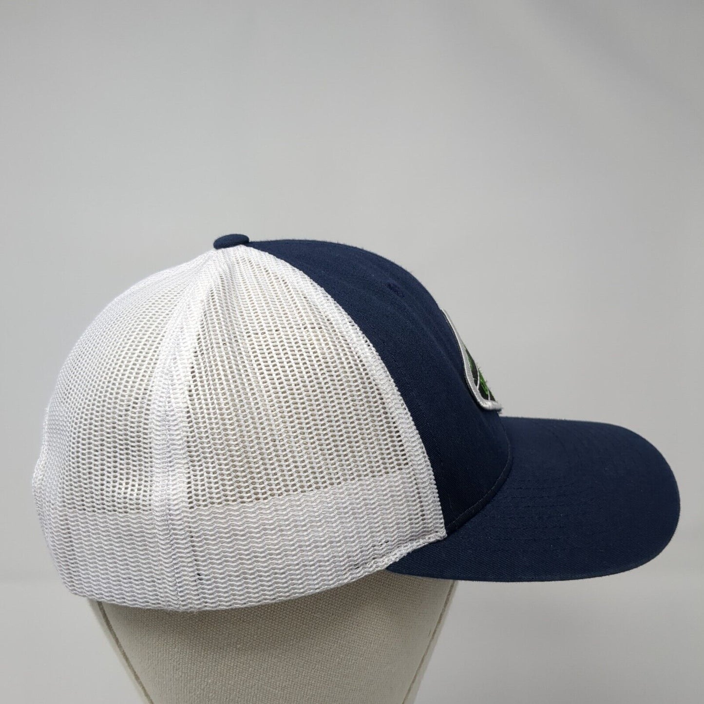 Cutting Edge Snapback Trucker Hat Blue M/L Adjustable Mesh Back Richardson