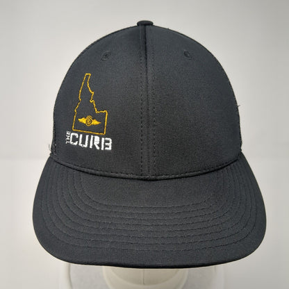 The Curb Idaho Fitted Mesh Back Trucker Hat Black S-M Flexfit Richardson