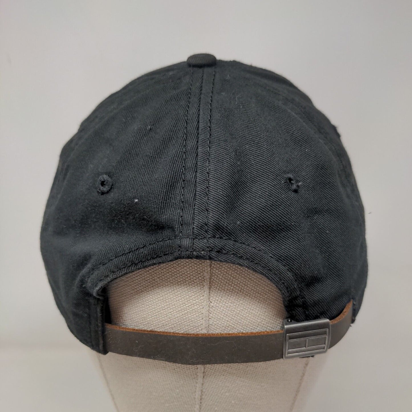 Tommy Hilfiger Slideback Hat Black One Size Embroidered Logo Adjustable