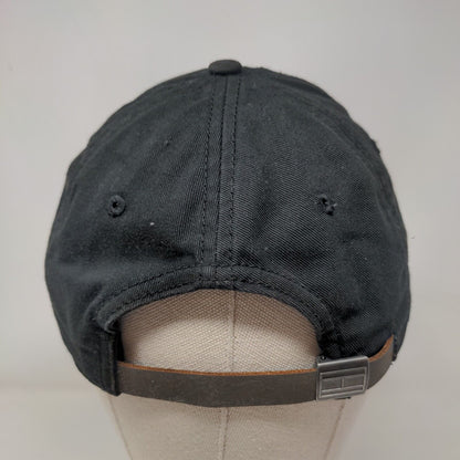 Tommy Hilfiger Slideback Hat Black One Size Embroidered Logo Adjustable