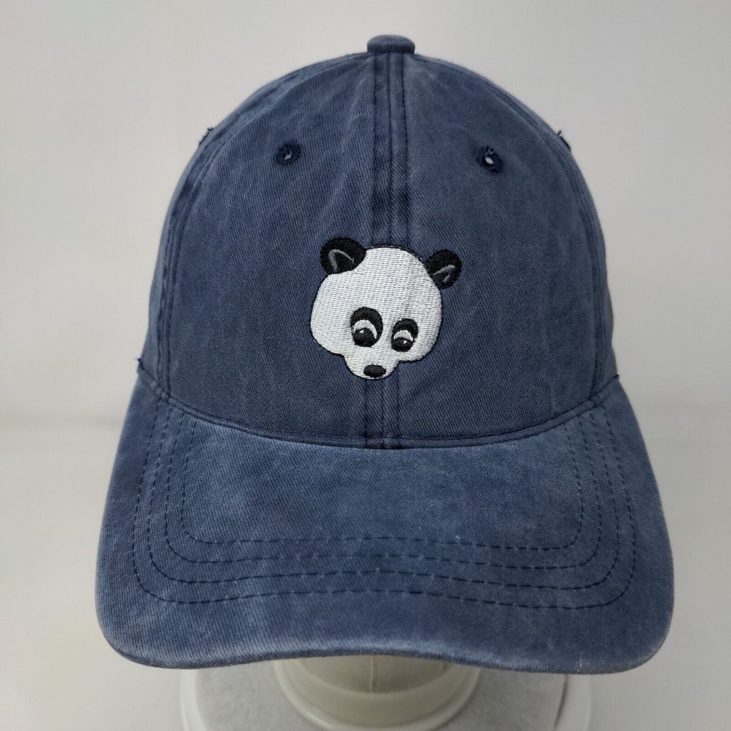 Panda Slideback Hat Blue One Size Adjustable Embroidered Nissi Caps